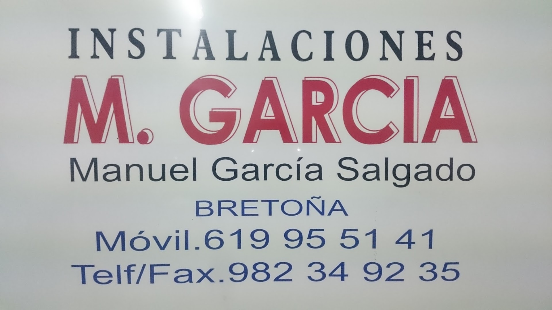 INSTALACIONES M. GARCÍA — Fotos 1